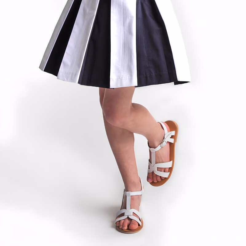 Sandale enfant fille en cuir
